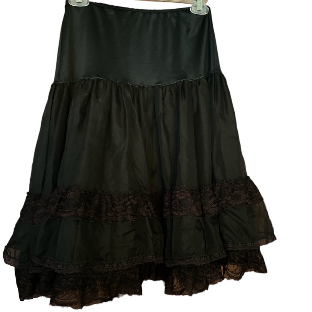 Rockabilly black lace slip